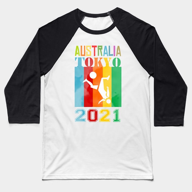 Australian Tokyo 2021 Baseball T-Shirt by jaml-12